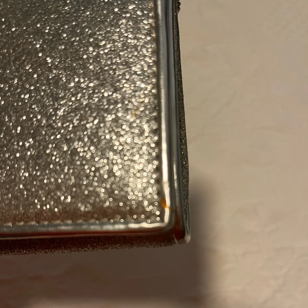 Sold…Aldo beautiful silver clutch or crossbody purse - Picture 9 of 16